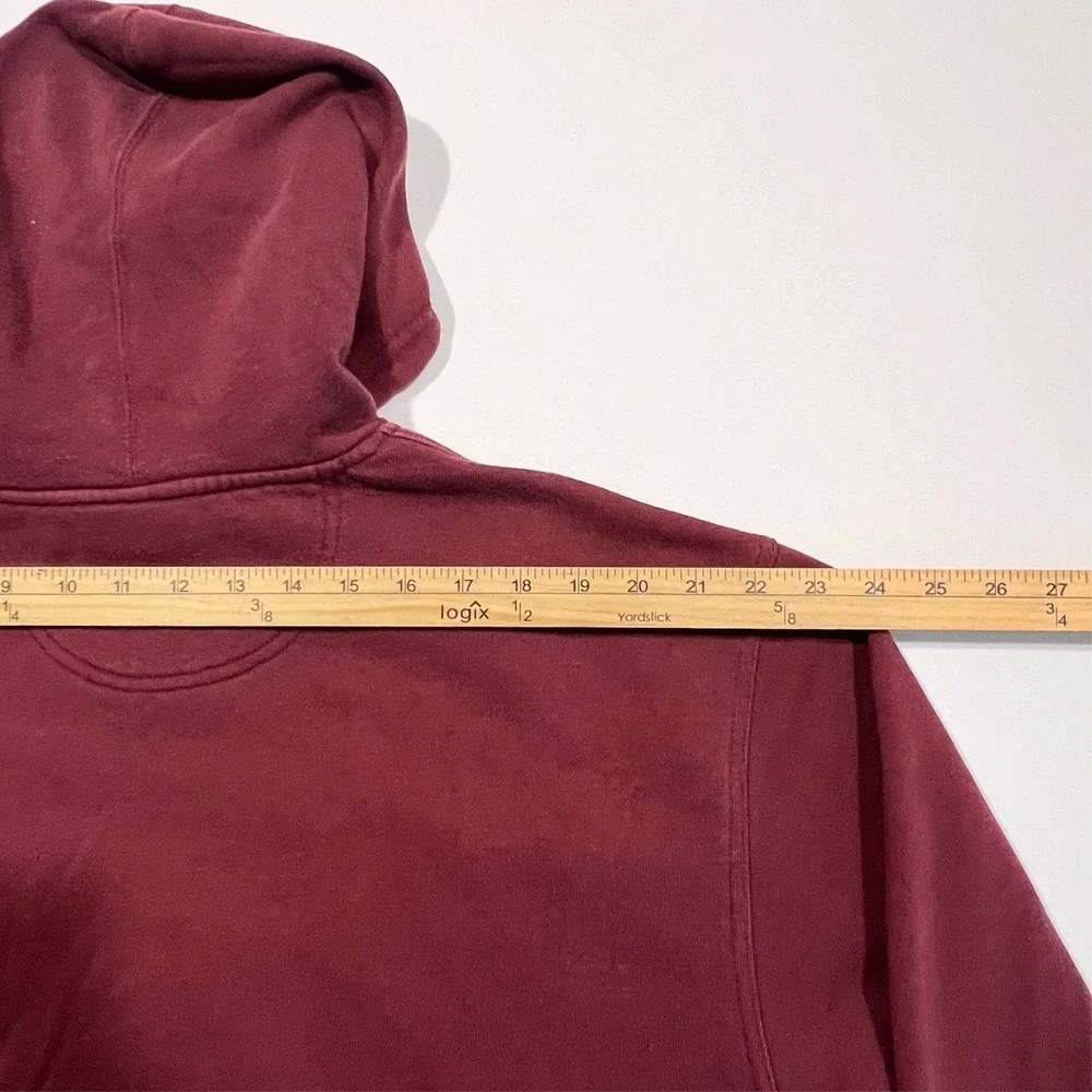 Y2K Texas A&M Hoodie Maroon Red Embroidered Spell Out NCAA VG Imagewear XL READ